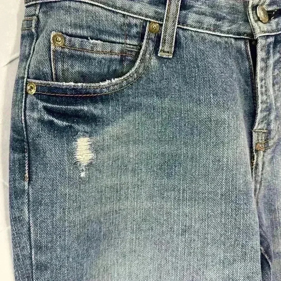 Seven For All Mankind Bootcut Jeans - Medium Wash, Size 28, Distressed Detail - Picture 5 of 6